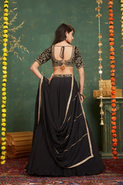 Black lehenga set